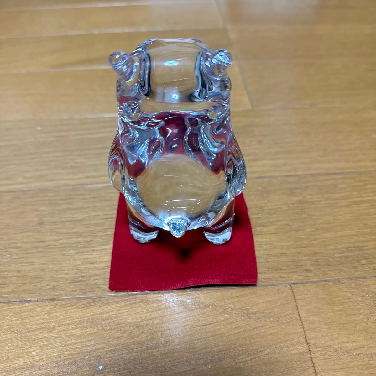 バカラ フィギュリン  くまモン 11cm 置物 インテリア クリア クリスタル オブジェ Baccarat