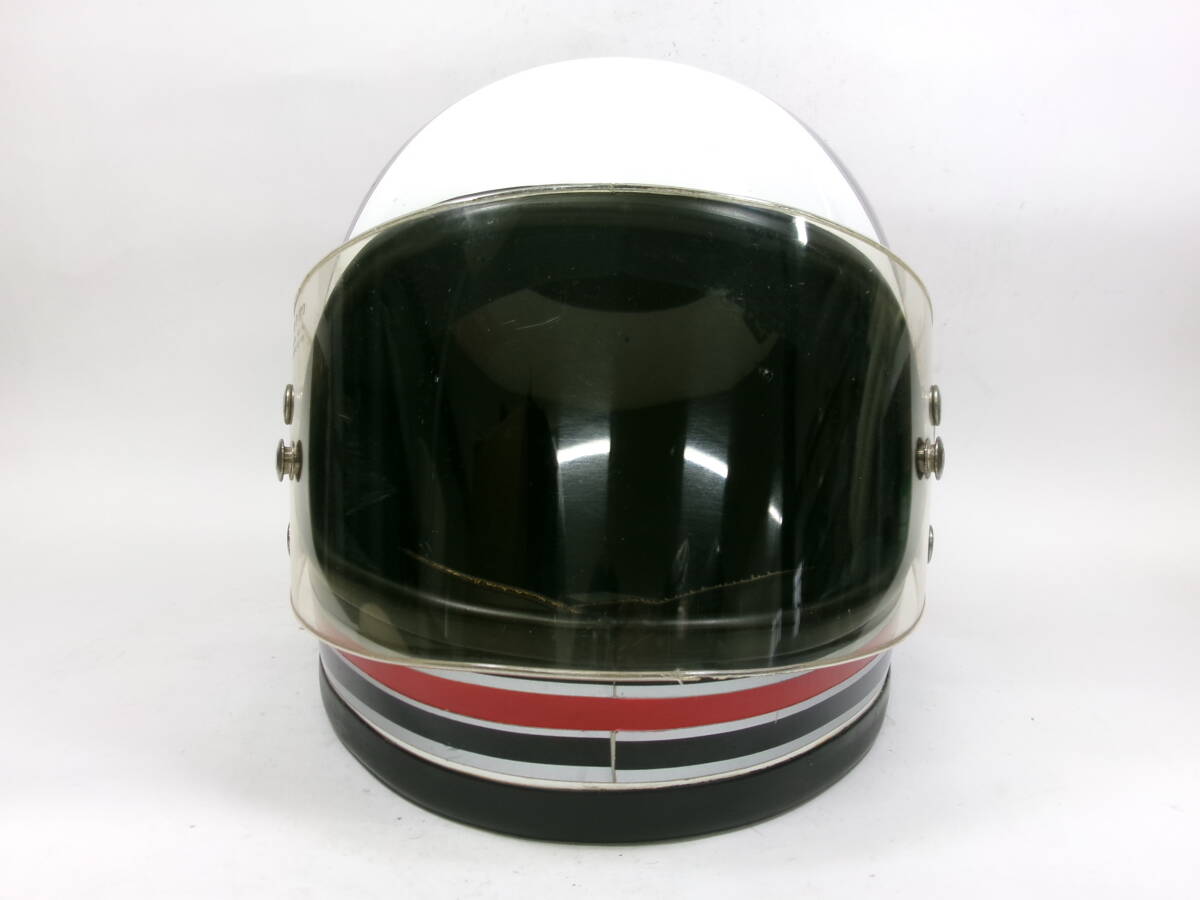 70s YAMAHA full-face helmet eyes deep has processed .L * 70 period Yamaha SR400 SR500 XS650 FURY 500 Arthur full ma-AF50 BELL STAR