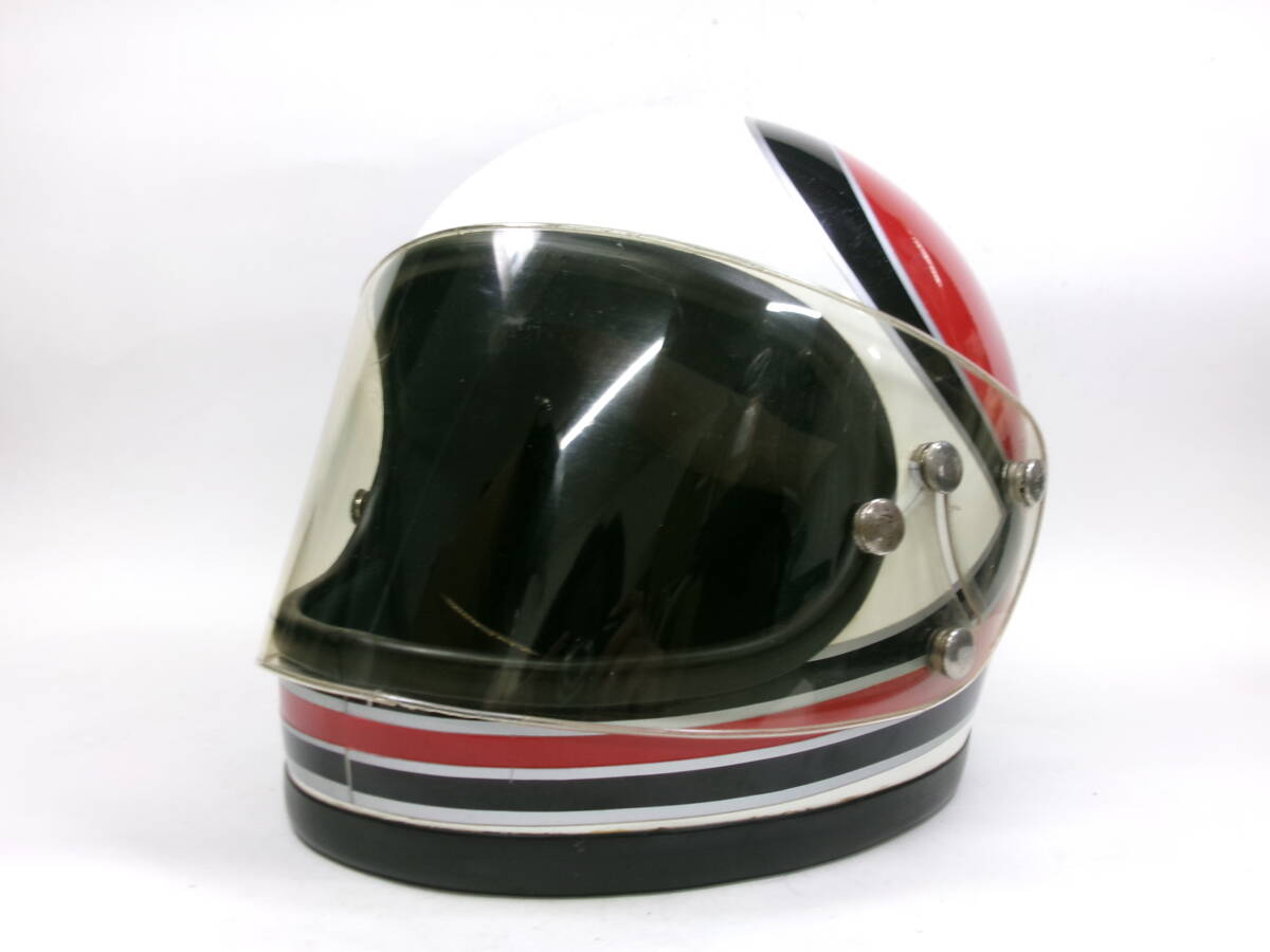 70s YAMAHA full-face helmet eyes deep has processed .L * 70 period Yamaha SR400 SR500 XS650 FURY 500 Arthur full ma-AF50 BELL STAR
