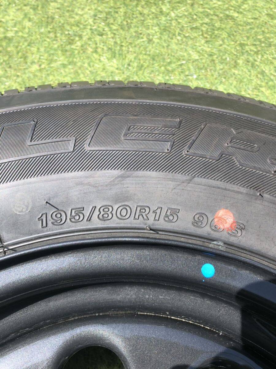 新品 ジムニー シエラ 純正 195/80R15 ブリヂストンDUELER 15インチ 5.5J 5穴PCD139.7 1本 スペアタイヤ の画像3