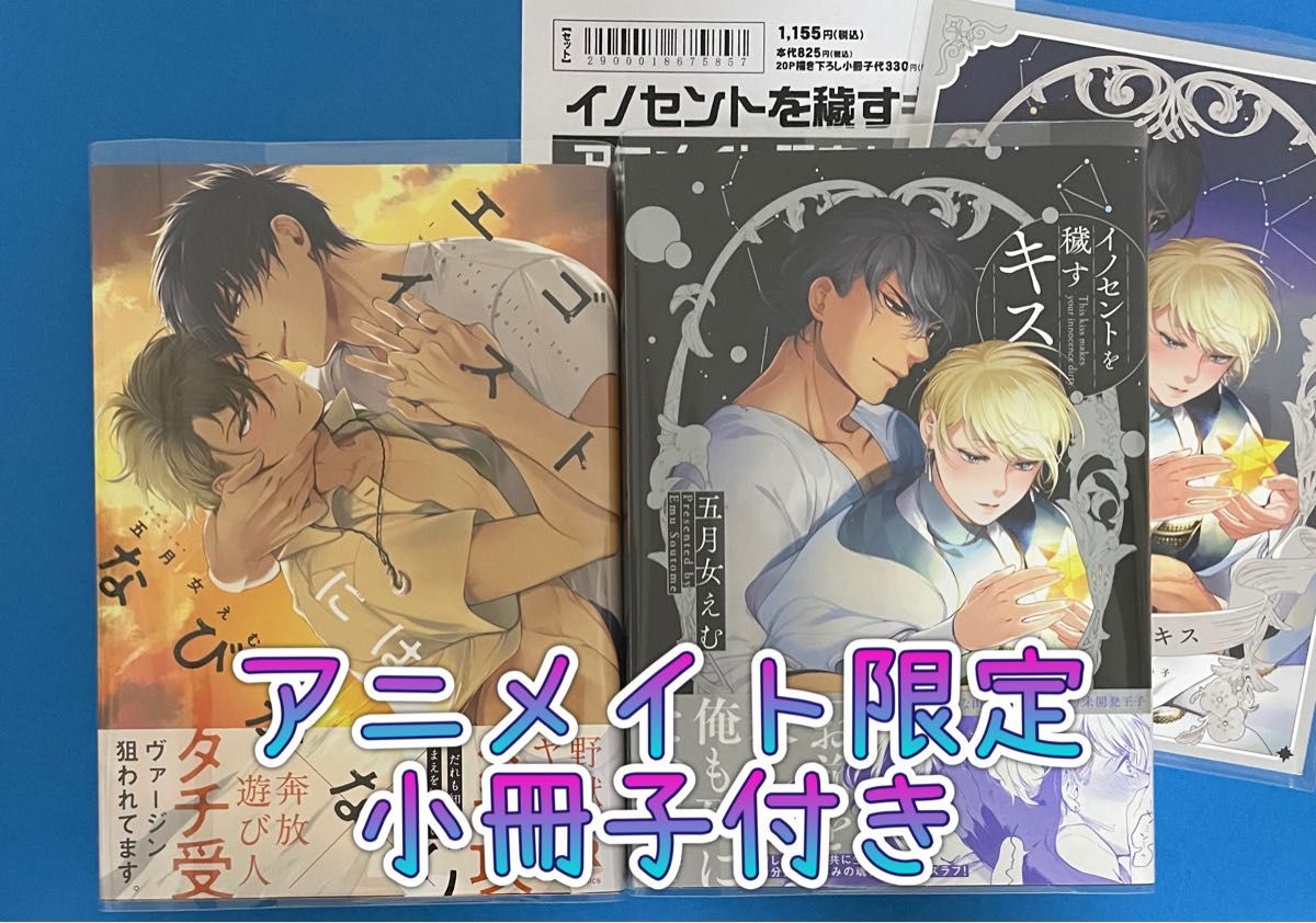 ★未読品★『エゴイストにはなびかない』『イノセントを穢すキス』【アニメイト限定小冊子付き】早乙女えむ