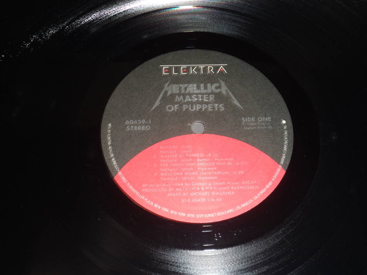 METALLICA - MASTER OF PUPPETS (US original record )