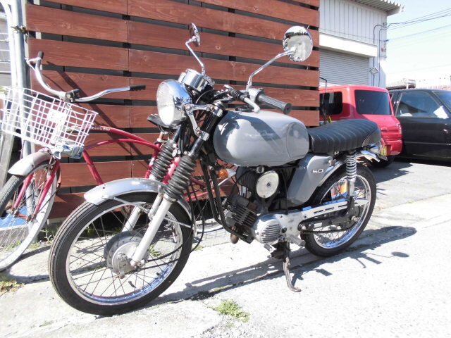 ヤマハ　YB　１　F5B　２ｓｔ　カフェレーサー　トライアンフ　ＢＳＡ　カスタム　ＳＲ　クラブマン　５０㏄　実働　書類付き_画像1