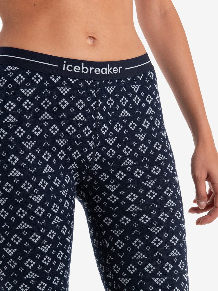 * ice breaker /icebreaker* new goods 260 bar Tec s leggings First snow ( lady's M) midnight navy *