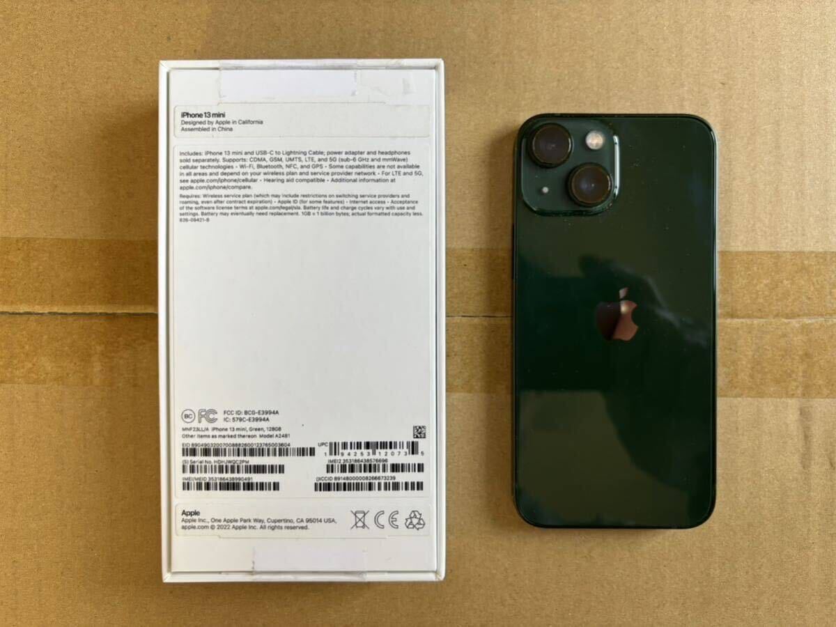 5100円 Apple iPhone13mini 128GB 米国版SIMフリー 美品 5.4 5100円 Apple iPhone13mini 128GB 米国版SIMフリー 美品 5.4