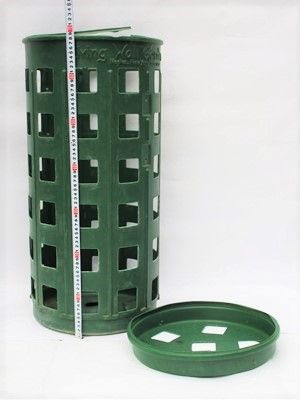 【ガーデニング用品】大型緑化プランター　たて型　円柱タイプ