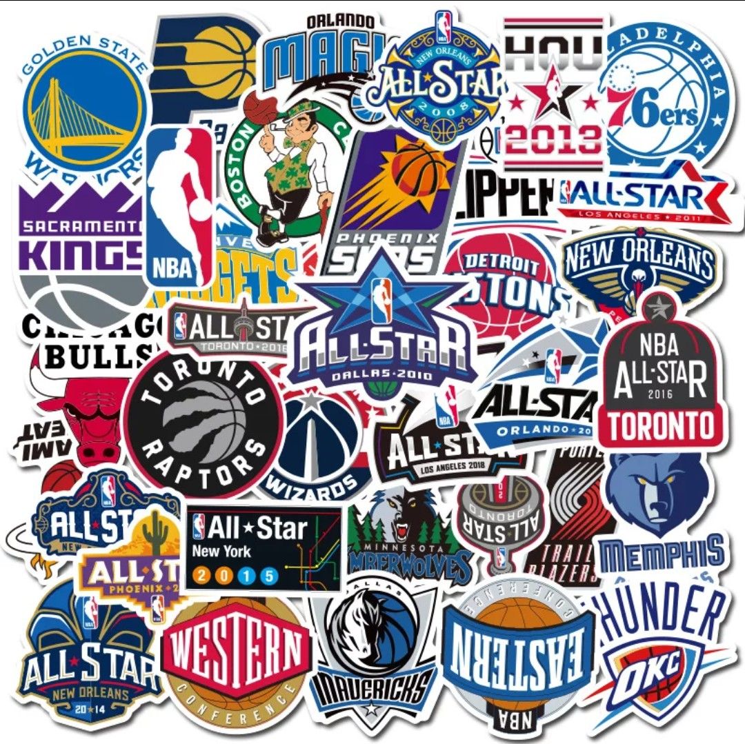 NBA バスケットボール　ステッカー 【50枚】 バスケ　NBAチーム　チームロゴ　アメリカ　リーグ