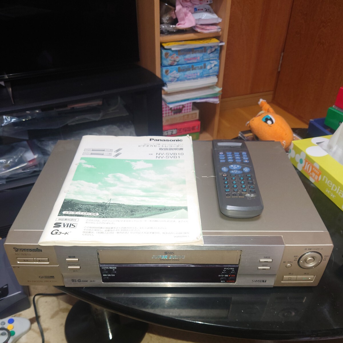 日本製 パナソニック 松下電器 Panasonic S-VHS(スーパーVHS) NV-SVB10 ビデオデッキ 動作確認済の画像1