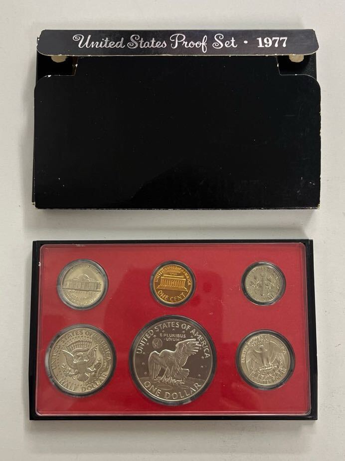 1977年 アメリカ 記念硬貨 プルーフセット リバティコイン イーグルコイン 歴代大統領 UNITED STATES PROOF SET 1977の画像2