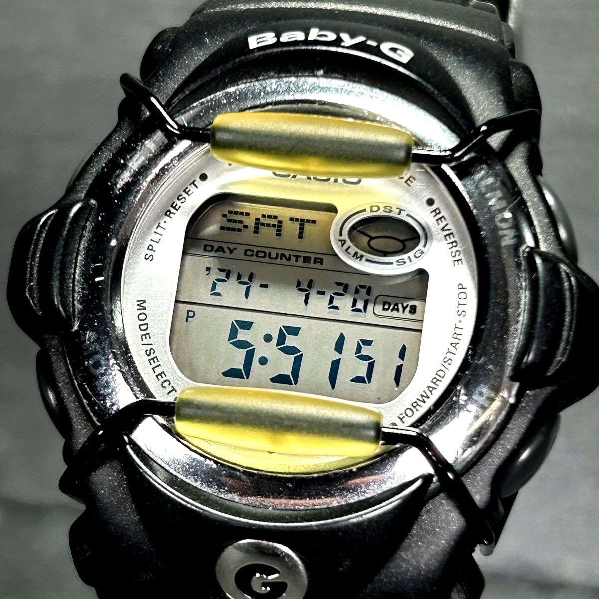 CASIO カシオ Baby-G ベビージー Puppy's March パピーズ・マーチ BG-572PP-1 腕時計 クオーツ デジタル 多機能 ブラック 新品電池交換済みの画像2