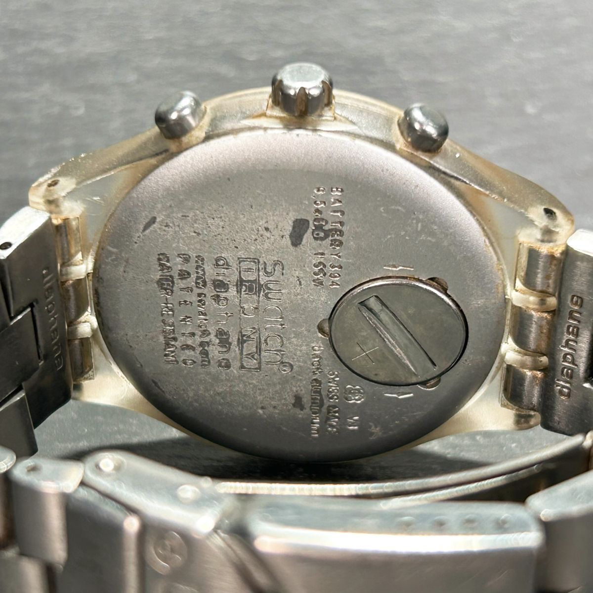 SWATCH Swatch IRONY Irony CHRONO Chrono AG2001 наручные часы кварц аналог хронограф календарь мужской новый товар батарейка заменена 