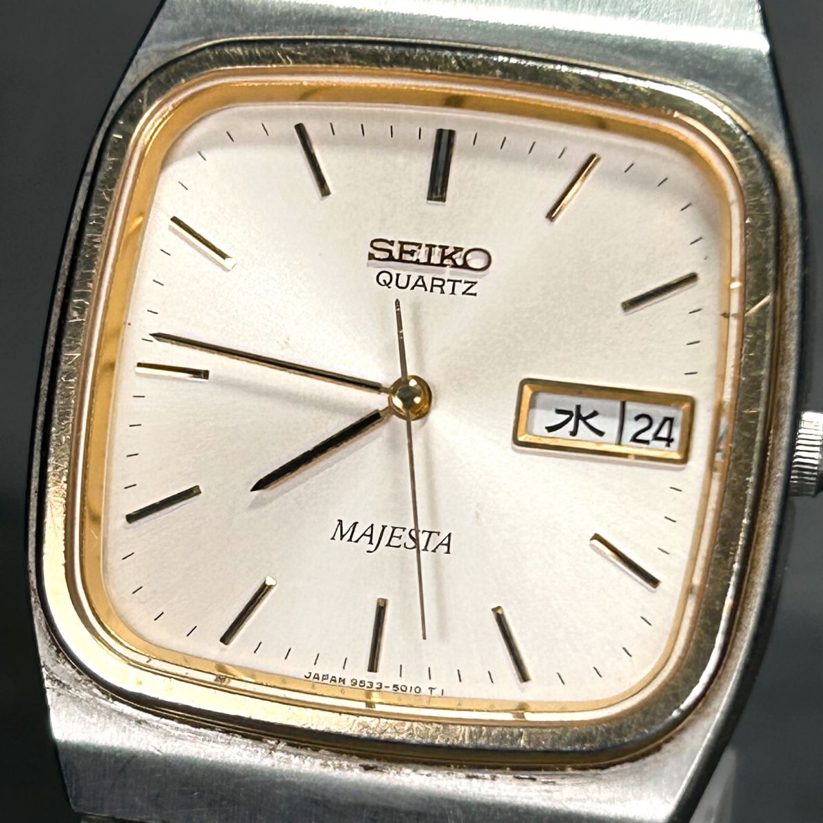 SEIKO セイコー MAJESTA マジェスタ 9533-501B 腕時計 クオーツ アナログ デイデイトカレンダー ステンレススチール メンズ 新品電池交換済の画像2
