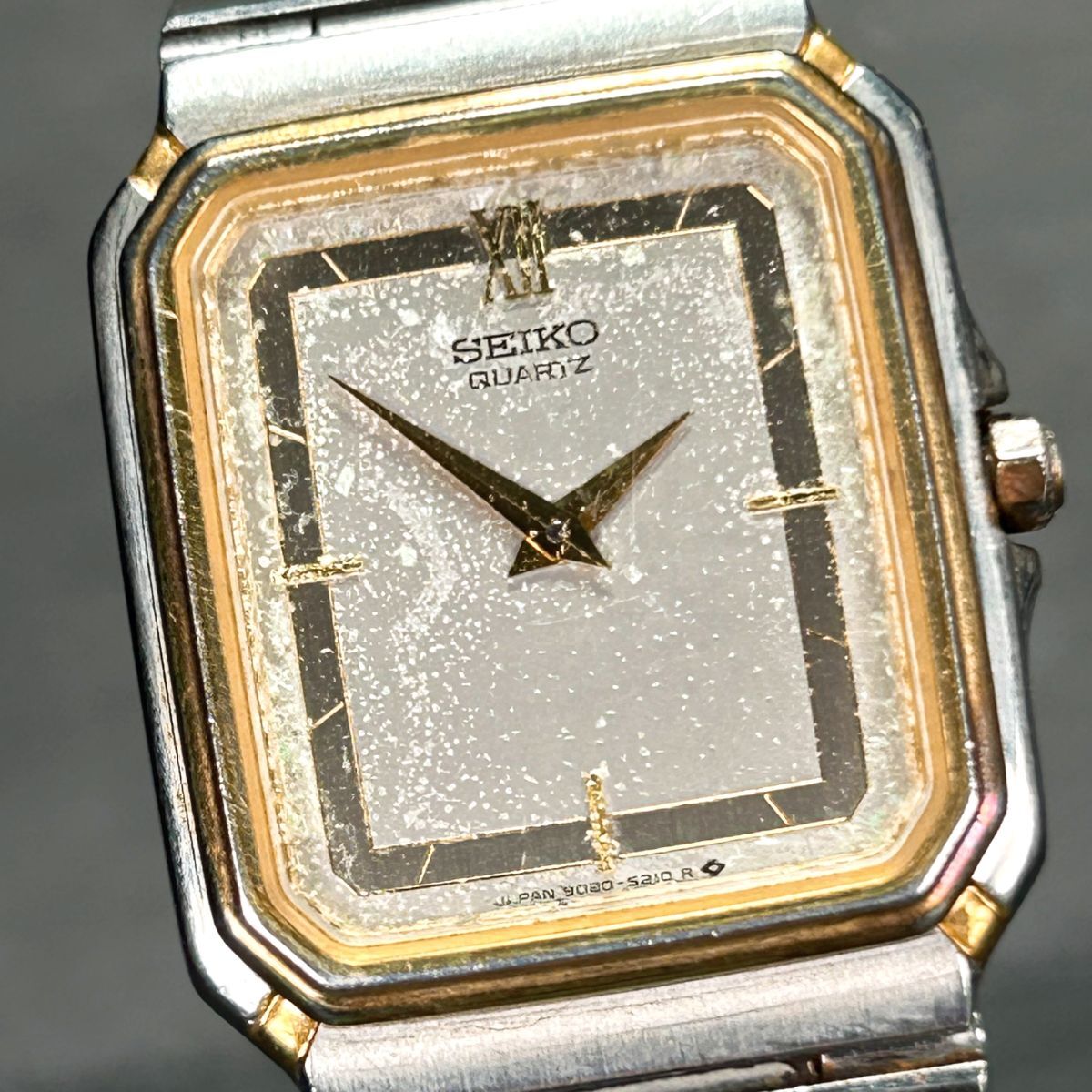 1979年製 SEIKO セイコー 9020-5160 腕時計 クオーツ アナログ シルバー×ゴールド ステンレススチール 諏訪精工舎 コンビカラー メンズ_画像1