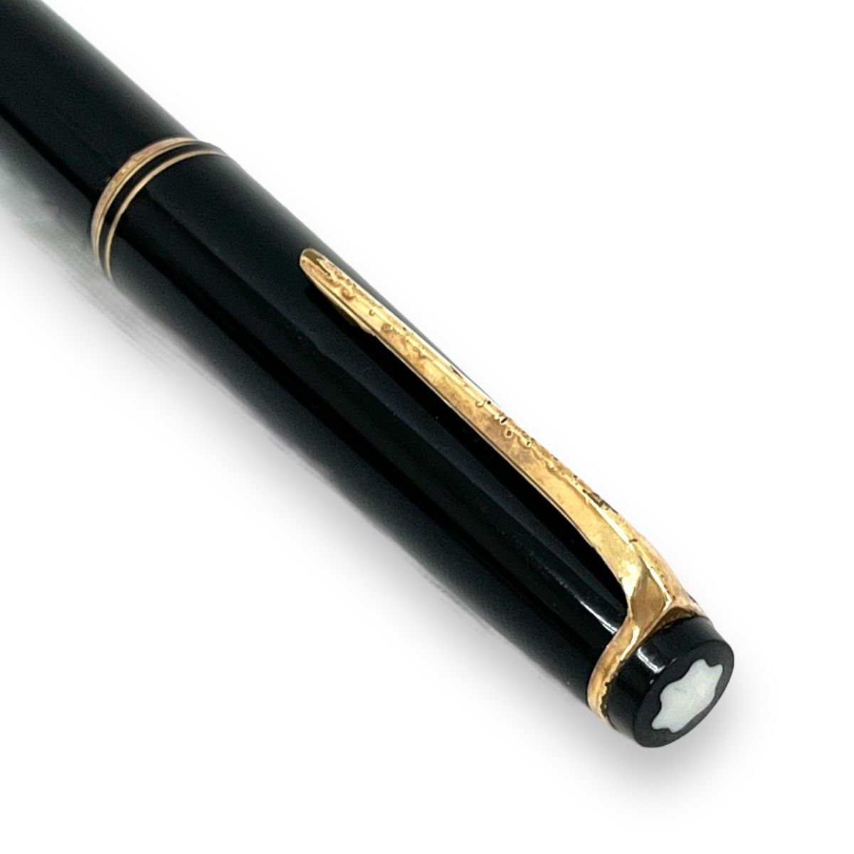 60s 14k MONTBLANC モンブラン 万年筆 文房具 筆記用具 マイスターシュティック 吸入式 ブラック ビジネス ゴールド 生産終了 14金_画像6