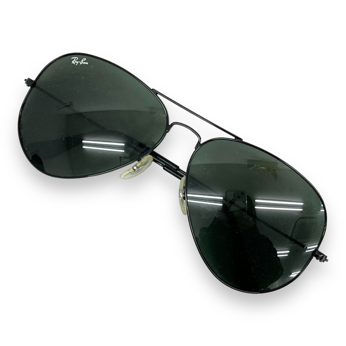 Ray-Ban レイバン サングラス 眼鏡 ケース付き アイウェア ファッション ブランド ティアドロップ RB3026 アビエーター AVIATOR グリーン_画像2