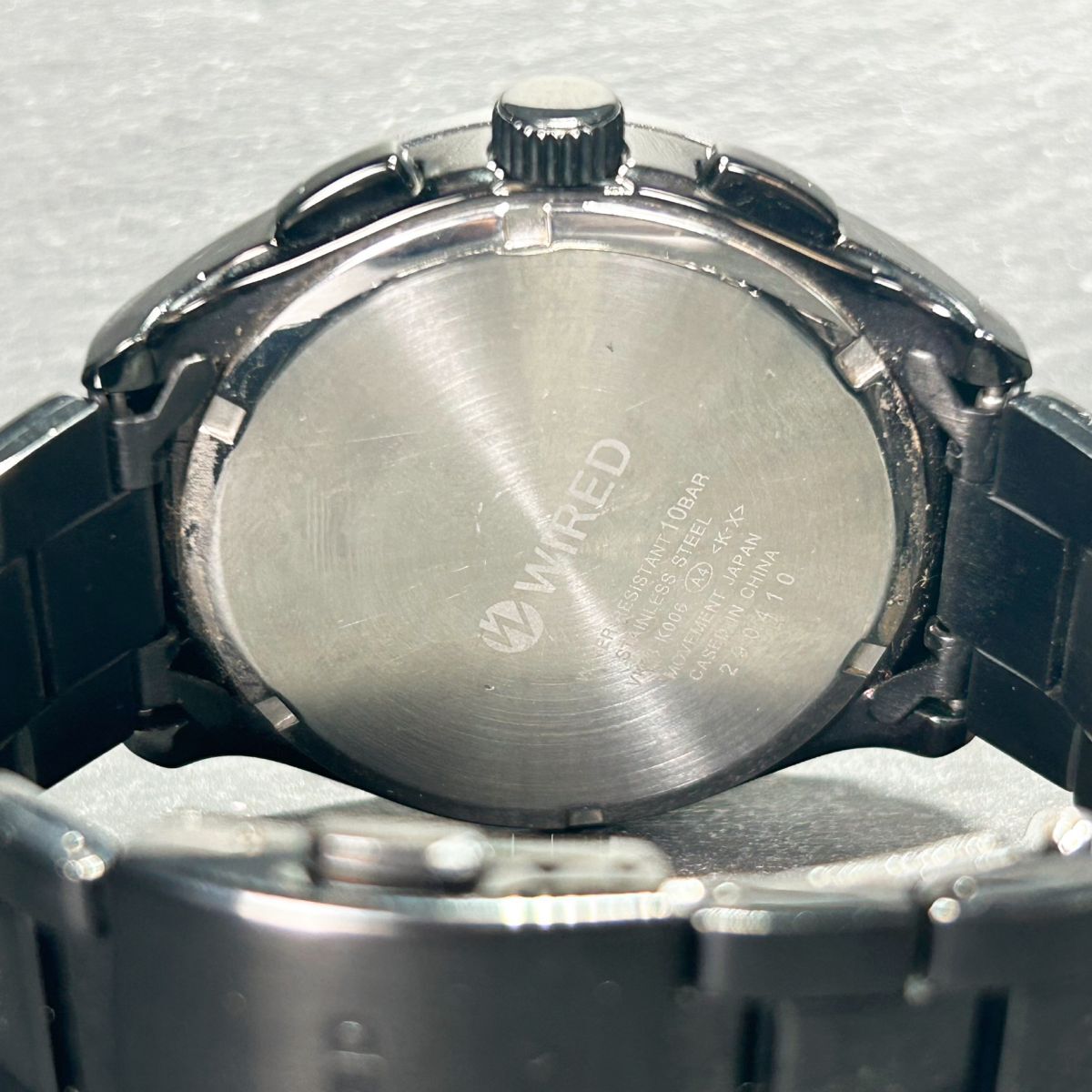 SEIKO セイコー WIRED ワイアード VK63-K006 腕時計 クオーツ アナログ クロノグラフ カレンダー ワインレッド メンズ 新品電池交換済み_画像8
