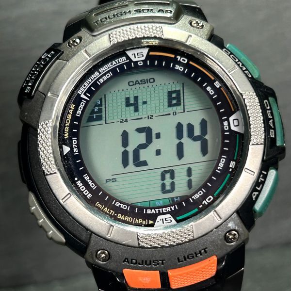 CASIO カシオ PRO TREK プロトレック PRW-1000J-1 腕時計 タフソーラー 電波時計 デジタル 多機能 トリプルセンサー メンズ 動作確認済みの画像1