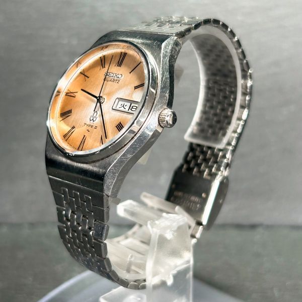 1979年製 SEIKO セイコー TIPEⅡ 4316-8000 腕時計 クオーツ アナログ デイデイトカレンダー 亀戸製 ステンレススチール 新品電池交換済みの画像5