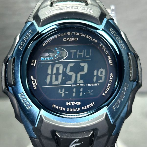 新品 CASIO カシオ G-SHOCK ジーショック MT-G MTG-M900BD-2JF 腕時計 タフソーラー 電波時計 デジタル ブラック ブルー 多機能 メンズの画像3