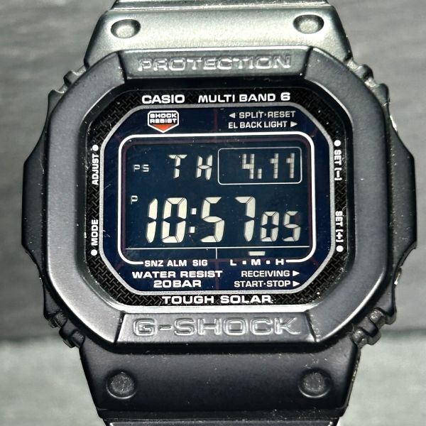 美品 CASIO カシオ G-SHOCK ジーショック GW-M5610BC-1 腕時計 タフソーラー 電波時計 デジタル 多機能 コンポジットバンド 動作確認済みの画像3