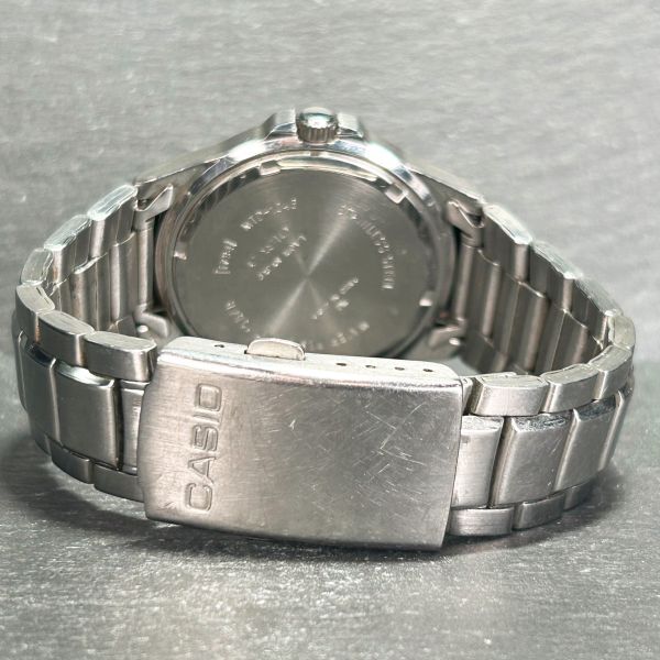 CASIO カシオ スタンダード MTD-1046 腕時計 クオーツ アナログ 3針 カレンダー ステンレススチール ホワイト文字盤 メンズ 新品電池交換済の画像7