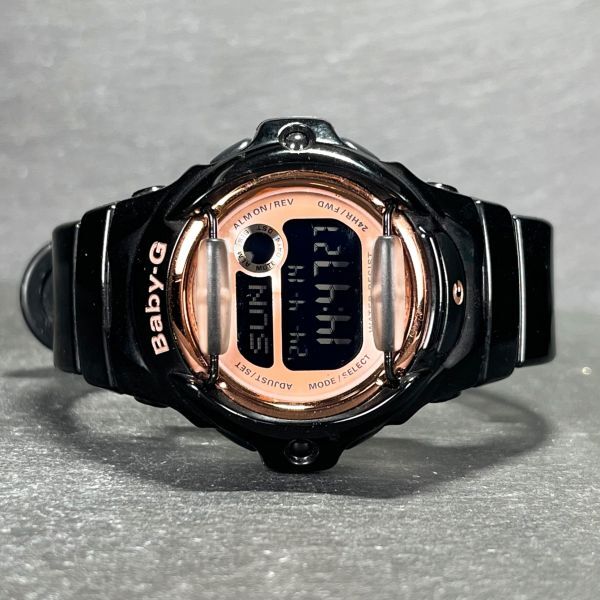 CASIO カシオ Baby-G ベビージー BASIC ベーシック BG-169G-1JF 腕時計 デジタル クオーツ カレンダー 多機能 ピンク文字盤 ブラック 樹脂の画像5