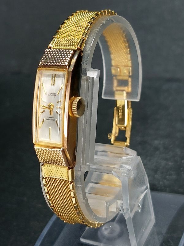 CITIZEN シチズン Dressy ドレッシー D4610 14K アナログ 手巻き式 腕時計 ホワイト文字盤 ゴールド メタルベルト ステンレス 動作確認済みの画像3