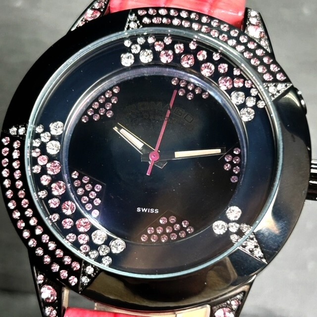 新品 ROMAGO DESIGN ロマゴ デザイン RM011-0206ST-PK 腕時計 クオーツ アナログ クリスタル ステンレススチール LEDライト 新品電池交換済の画像2