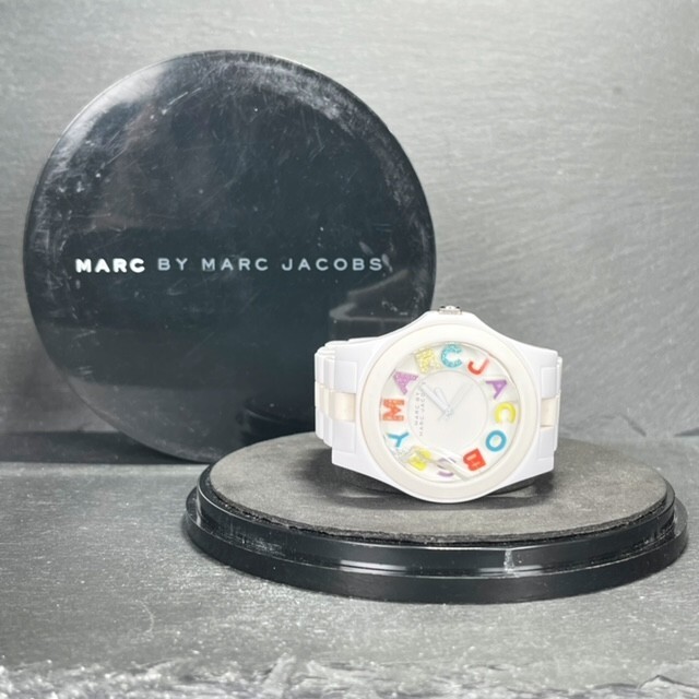 MARC BY MARC JACOBS マークバイマークジェイコブス MBM4552 腕時計 アナログ クオーツ ホワイト文字盤 マルチカラー 新品電池交換済み_画像8