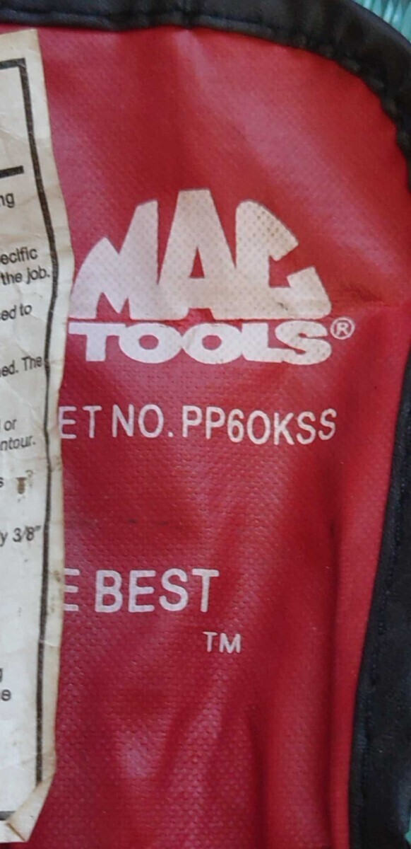 MAC TOOLS PP60KSS 6Pc. pin punch set kit bag entering 3/32~5/16 6 pcs set pin punch is excellent rare model Mac tool 