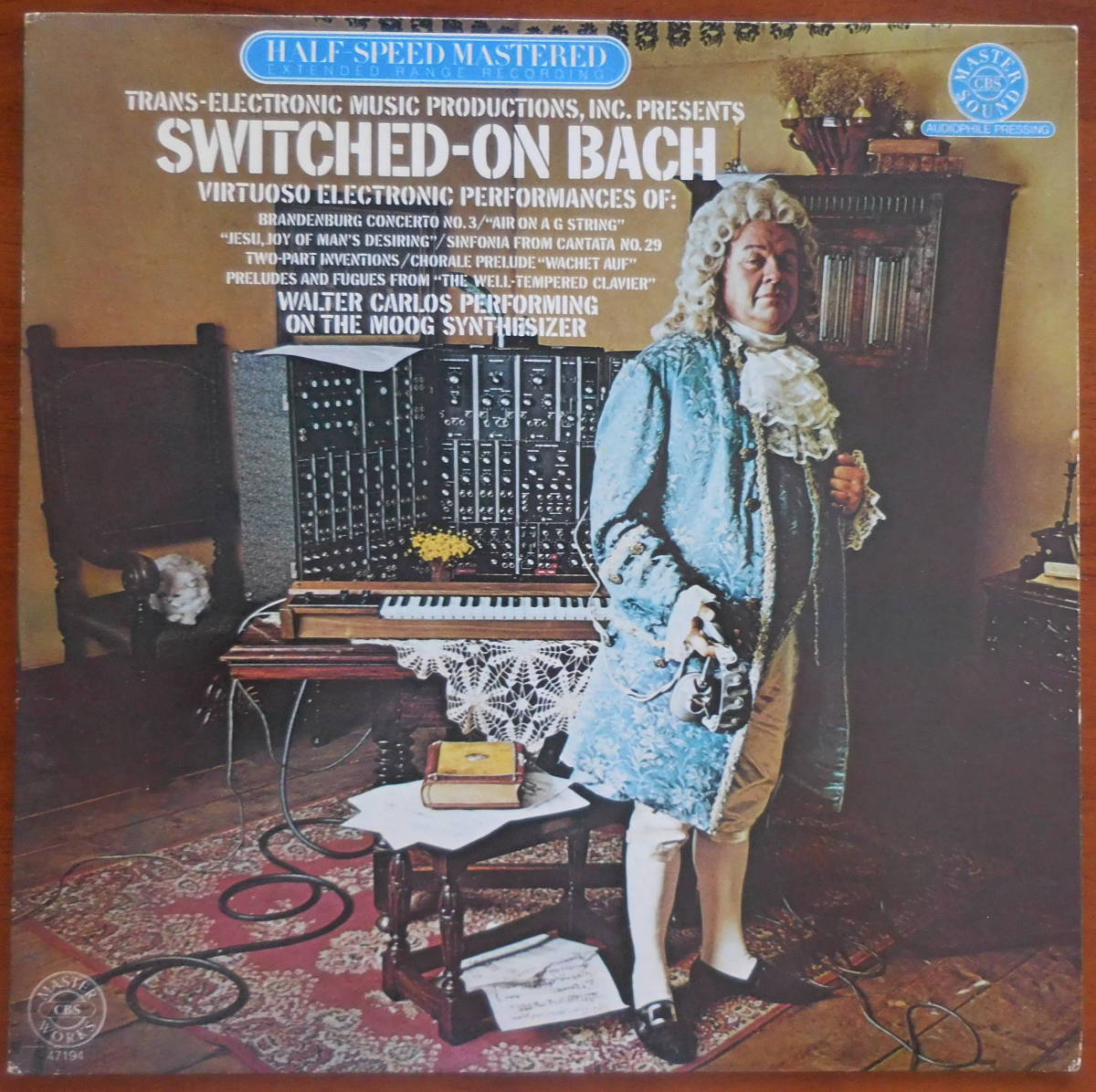 WALTER CARLOS ウォルター・カーロス／SWITCHED ON BACH 　スウィッチト・オン・バッハ　高音質HALF-SPEED MASTER　美盤！_画像6