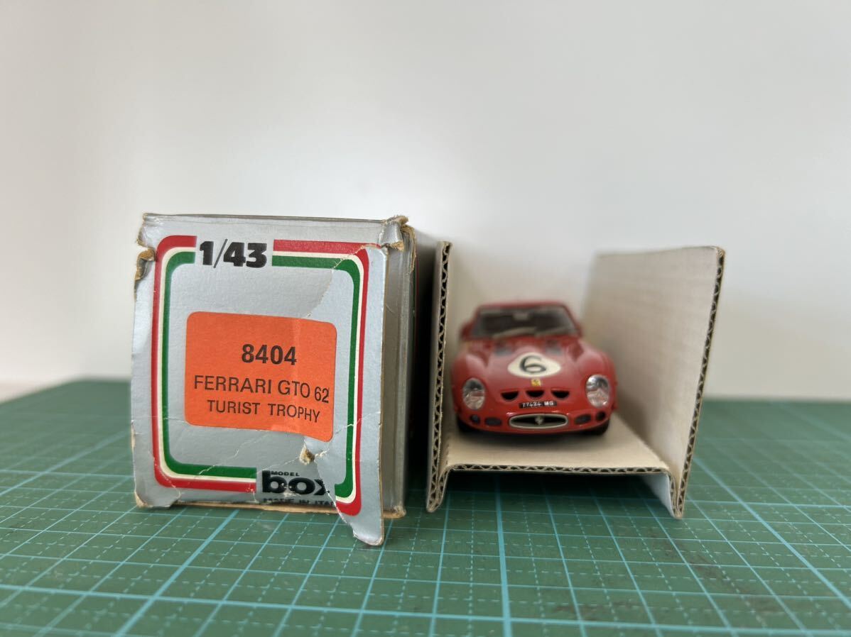 box MODEL ボックス モデル FERRARI 250GTO 62 TURIST TROPHY 1/43No.8404台座無しの画像1