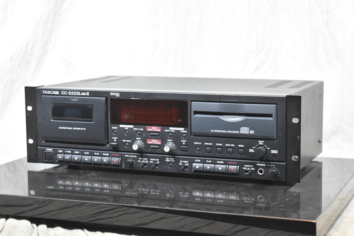 TASCAM タスカム CDレコーダー カセットデッキ CC-222SL MKIIの画像1