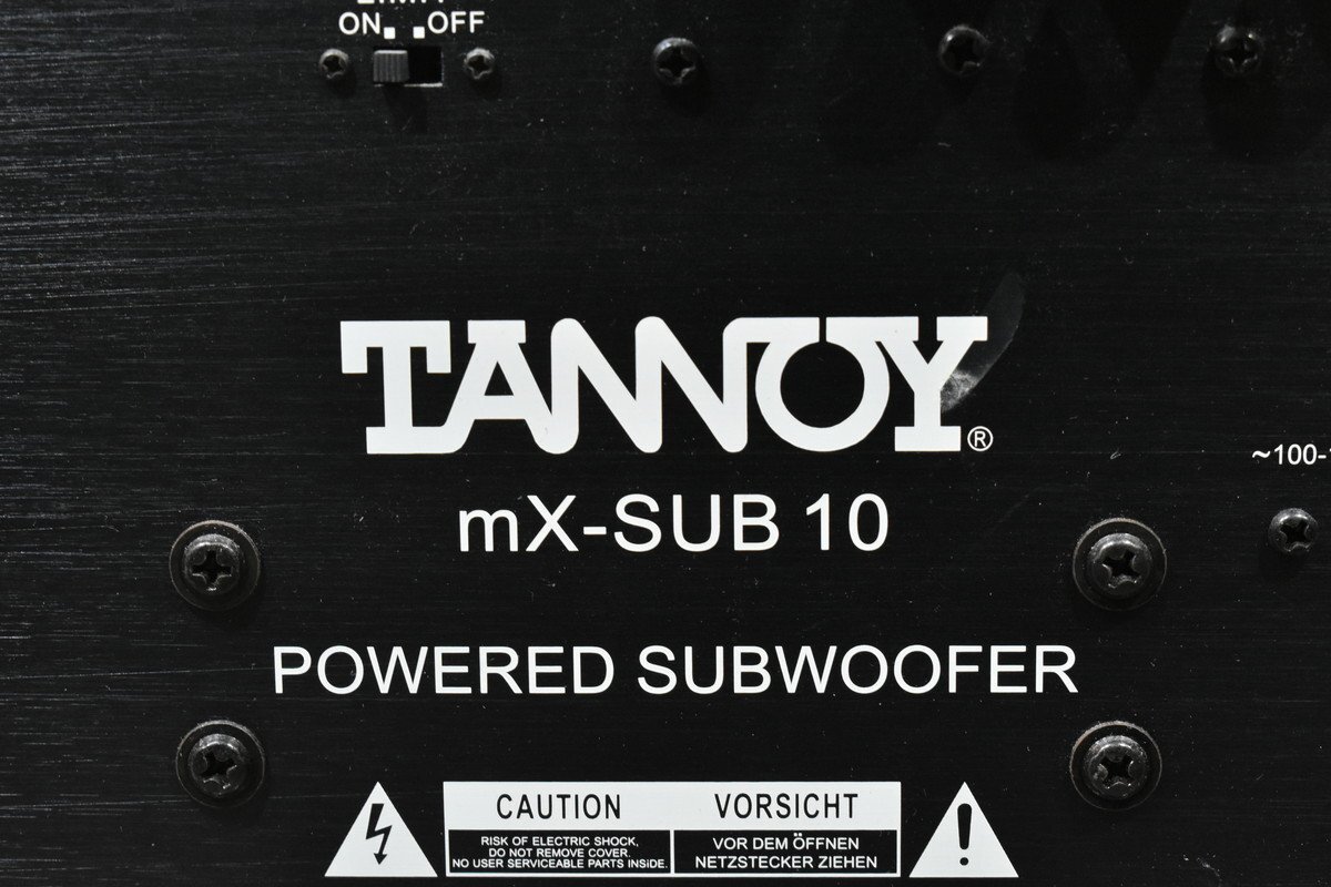 TANNOY タンノイ パワードサブウーファー mercury mX-SUB10の画像9