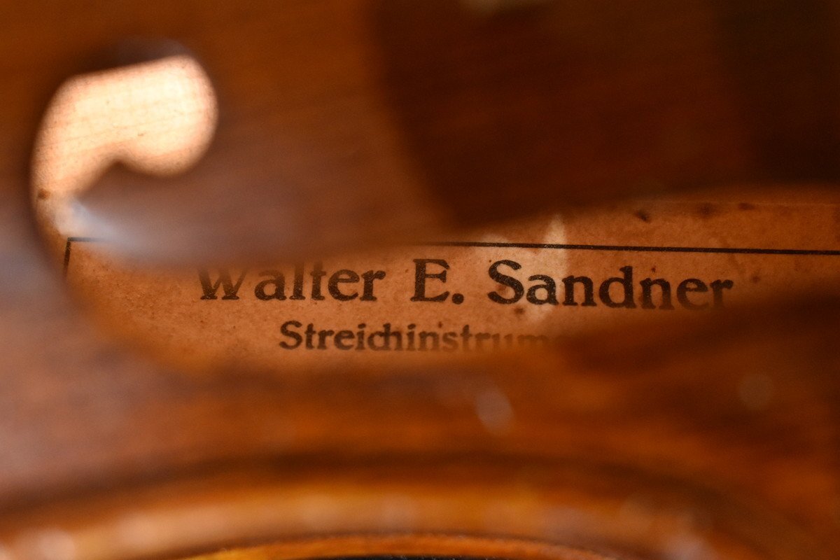 Walter E.Sandner/ワルターザンドナー バイオリン 1/2 Mod.Nr.1/18 Anno1997 ドイツ製の画像8