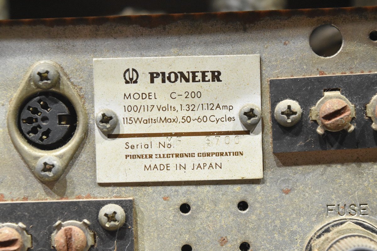 Pioneer パイオニア 真空管 チューナーアンプ C-200の画像7