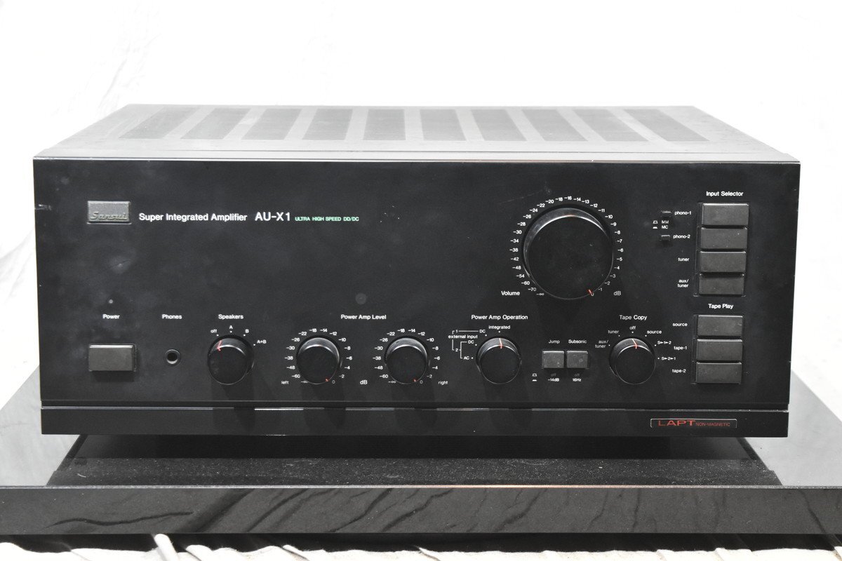 【ジャンク品】SANSUI/サンスイ プリメインアンプ AU-X1の画像2