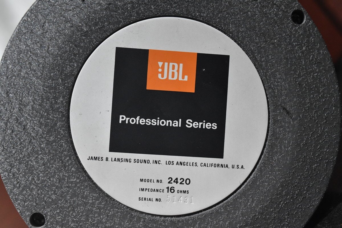 【送料無料!!】JBL ドライバーユニットペア 2420 / 詳細不明 ウッドホーンの画像5