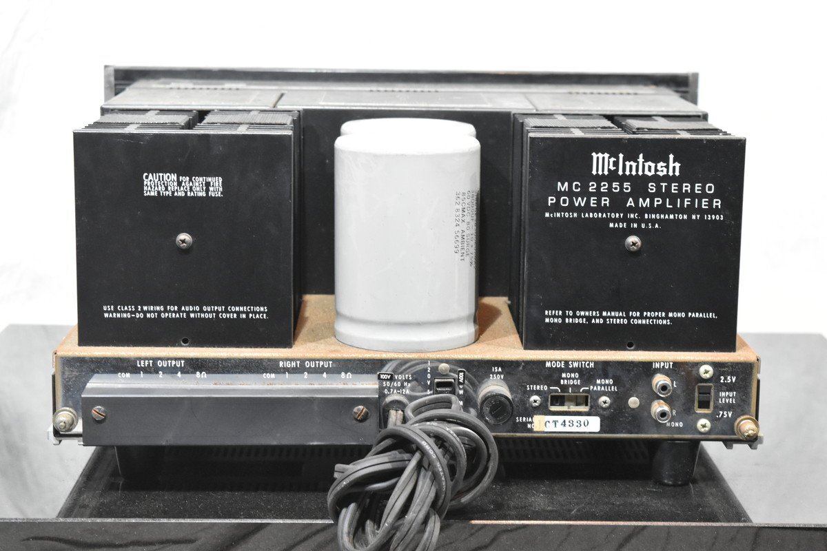 【送料無料!!】McIntosh マッキントッシュ パワーアンプ MC2255