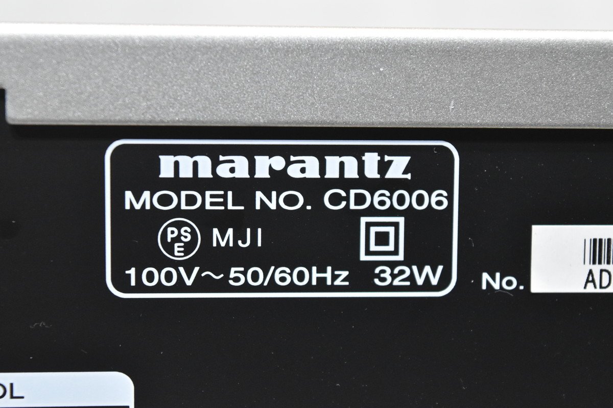 Marantz マランツ CDプレーヤー CD6006の画像7