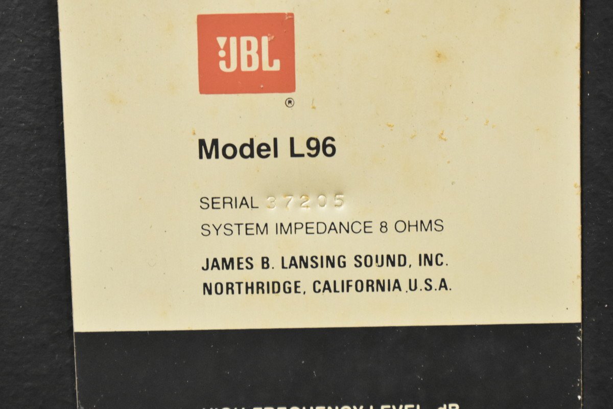 JBL L96 speaker pair 