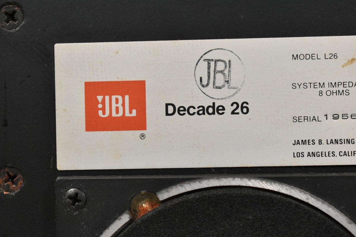JBL スピーカーペア L26 Decade【ジャンク品】の画像4