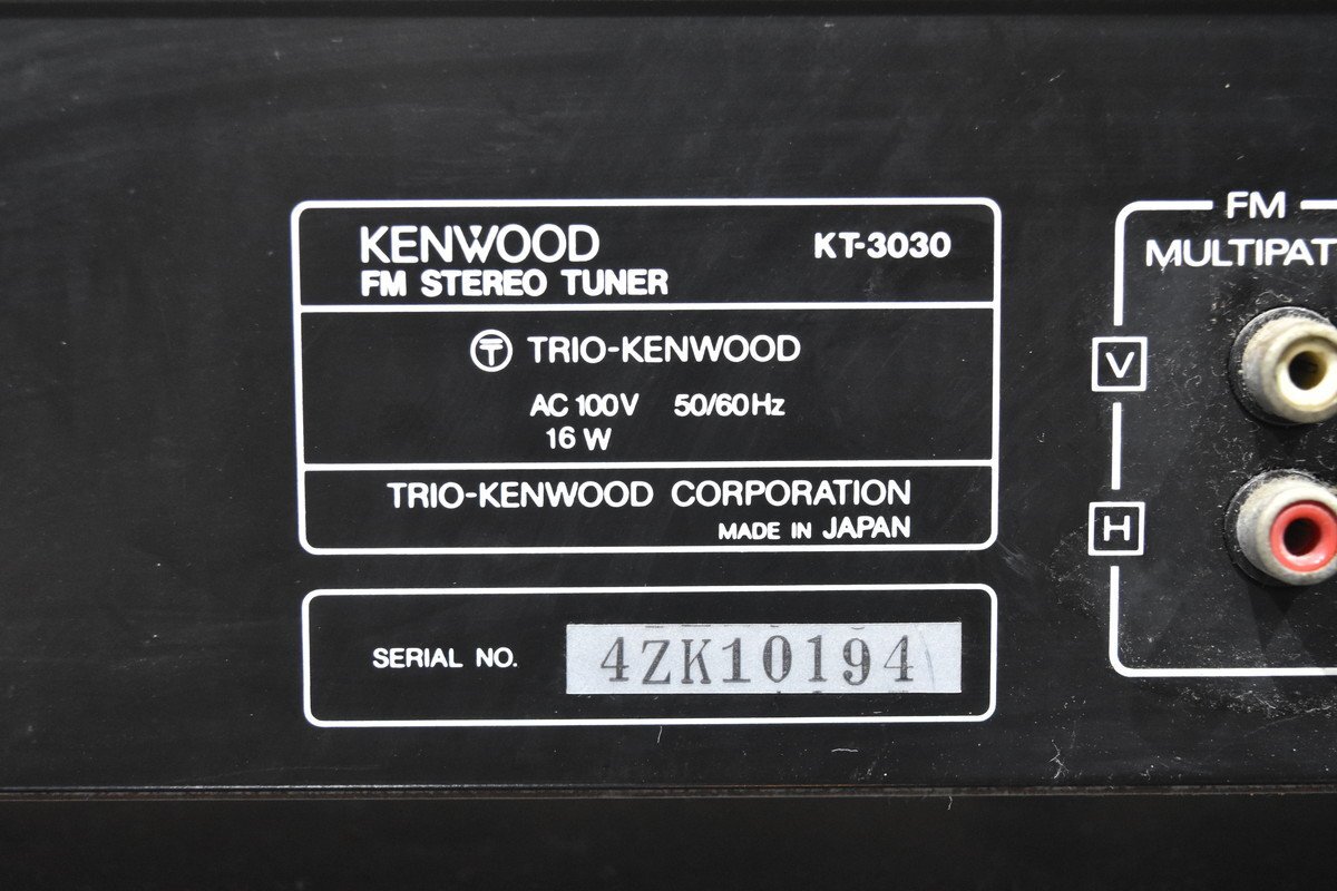 KENWOOD ケンウッド KT-3030 FMチューナーの画像7
