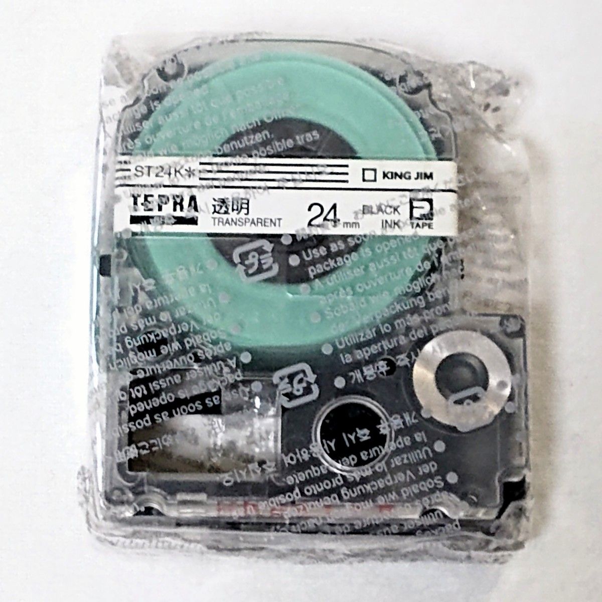 テプラテープ キングジム テプラPRO 純正品 透明の18㎜と24㎜の2サイズセット