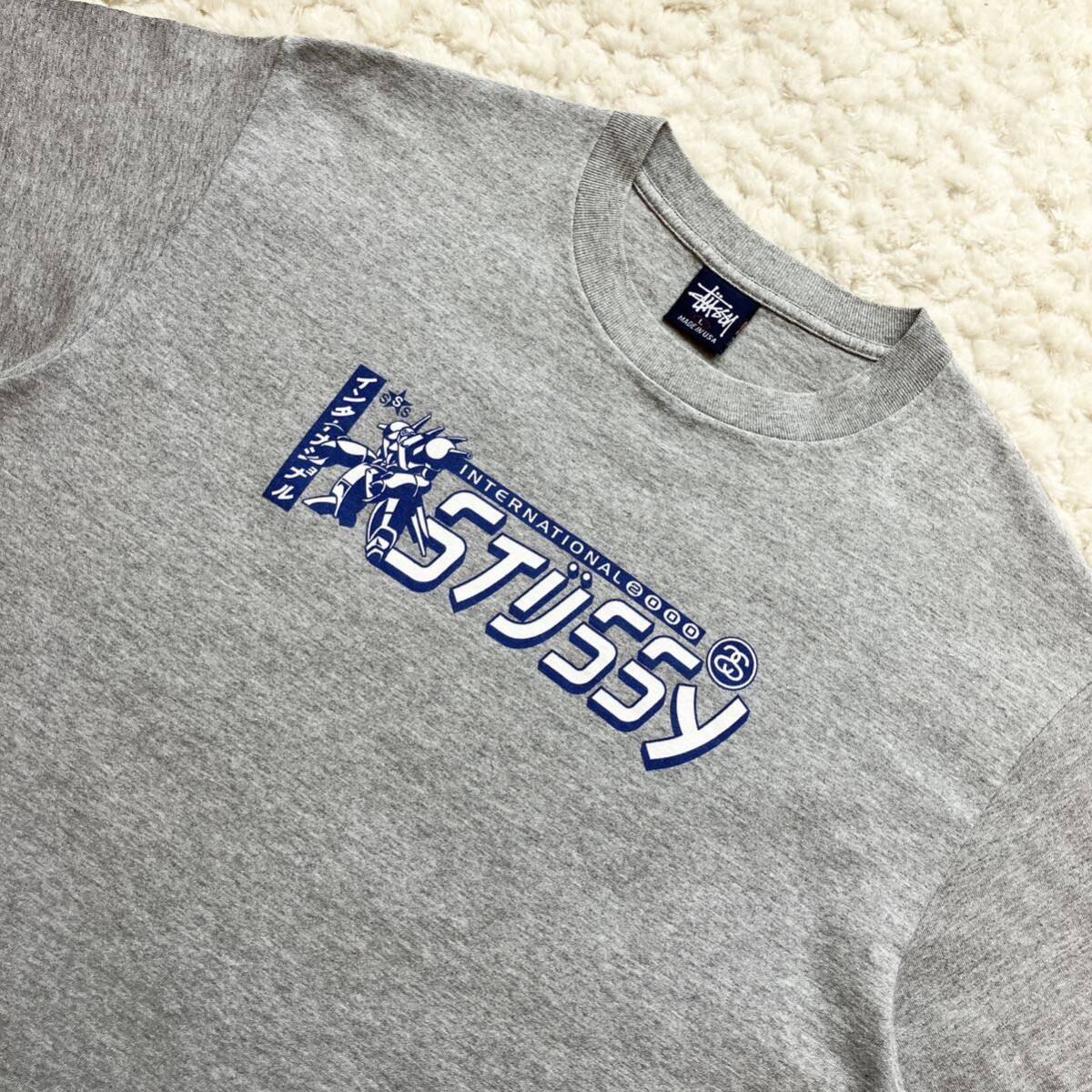 美品 90s USA製 Tシャツ L カタカナ ロボット OLD STUSSY 美品 90s USA製 Tシャツ L カタカナ ロボット OLD STUSSY