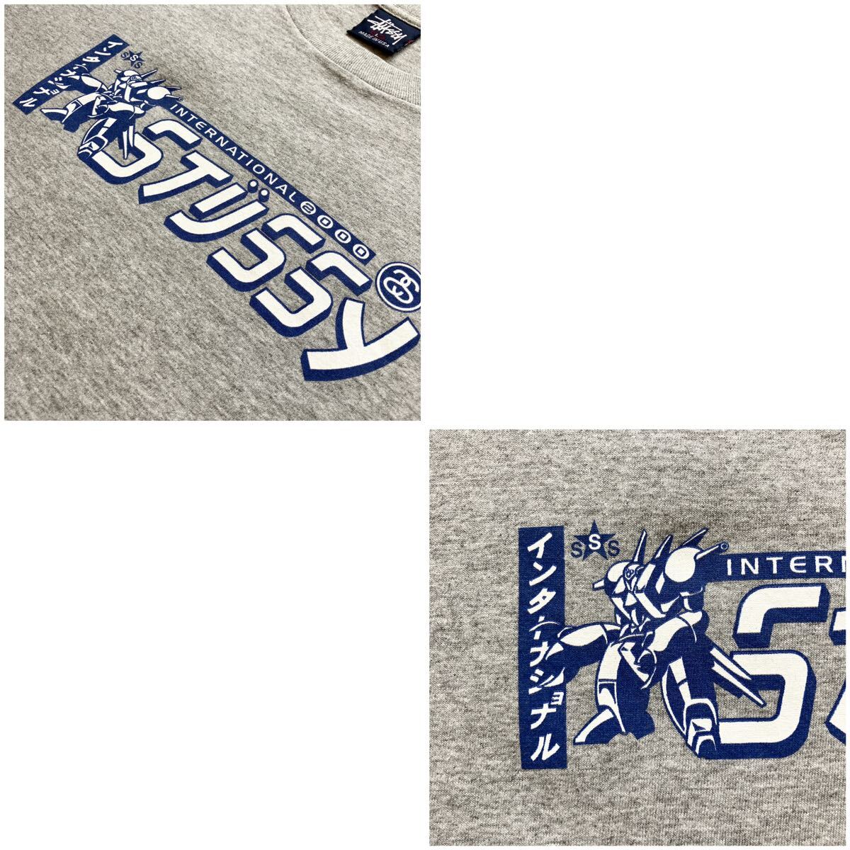 美品 90s USA製 Tシャツ L カタカナ ロボット OLD STUSSY 美品 90s USA製 Tシャツ L カタカナ ロボット OLD STUSSY