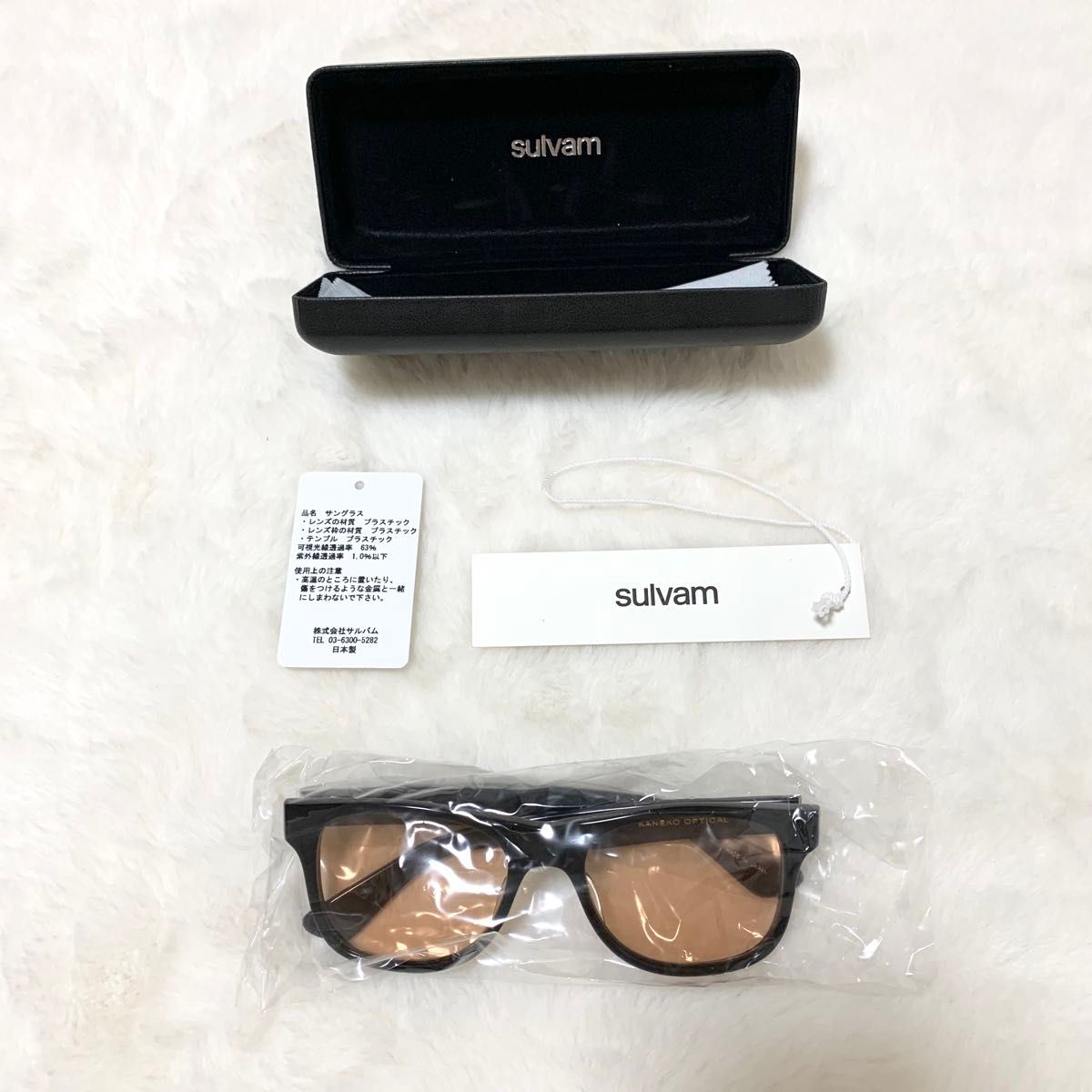 sulvam × KANAKO OPTICAL サングラス アイウェア 薄茶