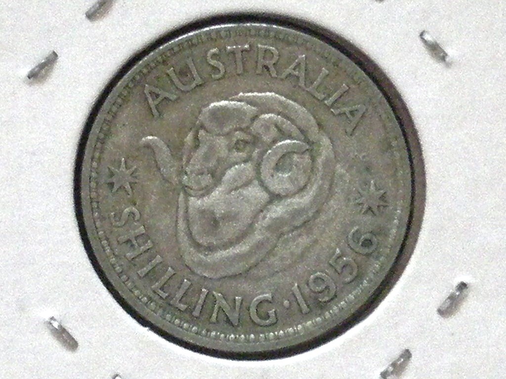 ◆オーストラリア◆1シリング(Shilling)銀貨■1956年/Australia 1956 1Shilling ElizabethⅡ silver coin_画像1