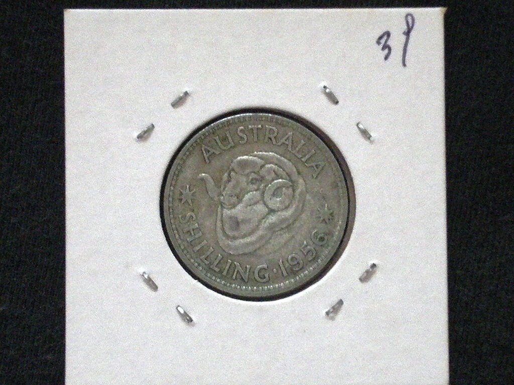 ◆オーストラリア◆1シリング(Shilling)銀貨■1956年/Australia 1956 1Shilling ElizabethⅡ silver coin_画像3