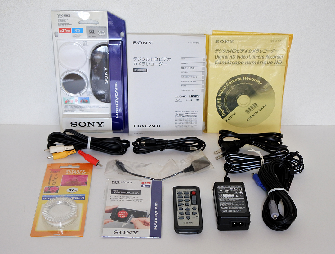 SONY ソニーデジタルHDビデオカメラレコーダー NXCAM HXR-NX70J ファームバージョン3.01 通電時間83×10H 元箱付きの画像9